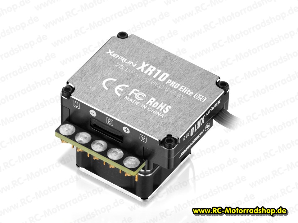 HW30112617: Hobbywing Xerun XR10 Pro Elite G2S Brushless Regler 160A, 2s LiPo HW30112617